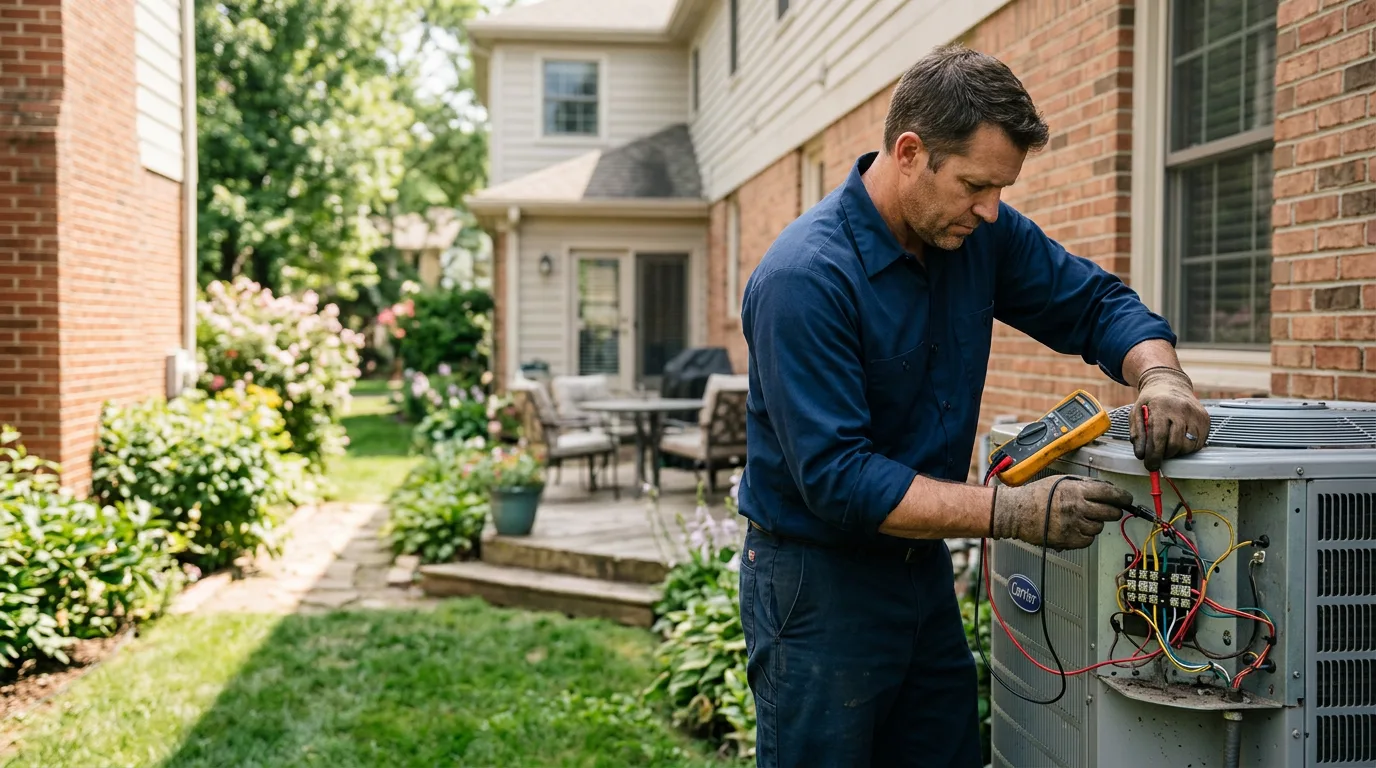 HVAC technician working near Ithaca, NY